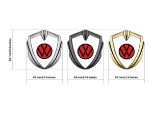 VW Insignias de Coche Vista Moderna Estilo Metal Alta Gama